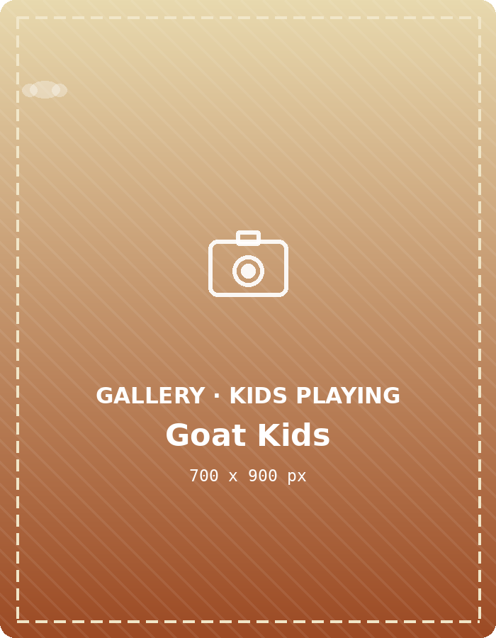 Goat kids playing